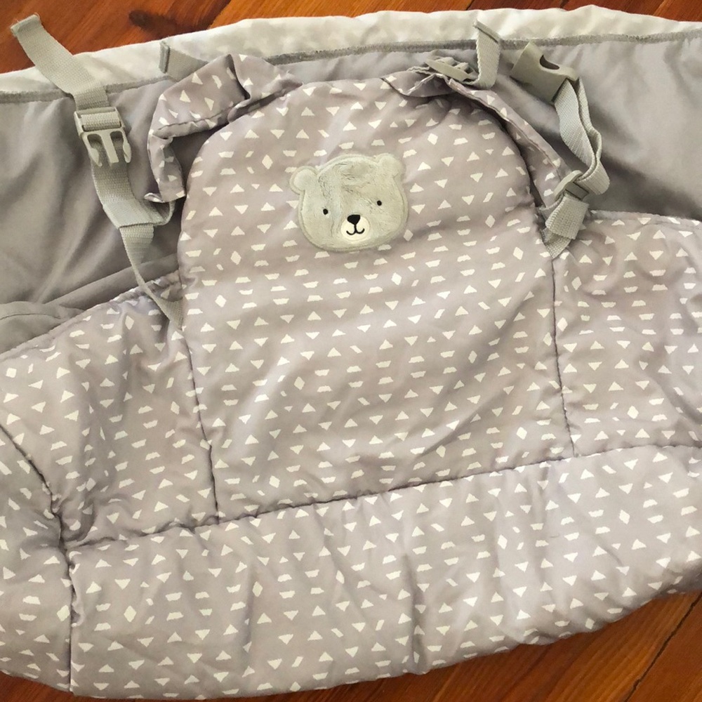 Gray Shopping Cart High Chair Cover